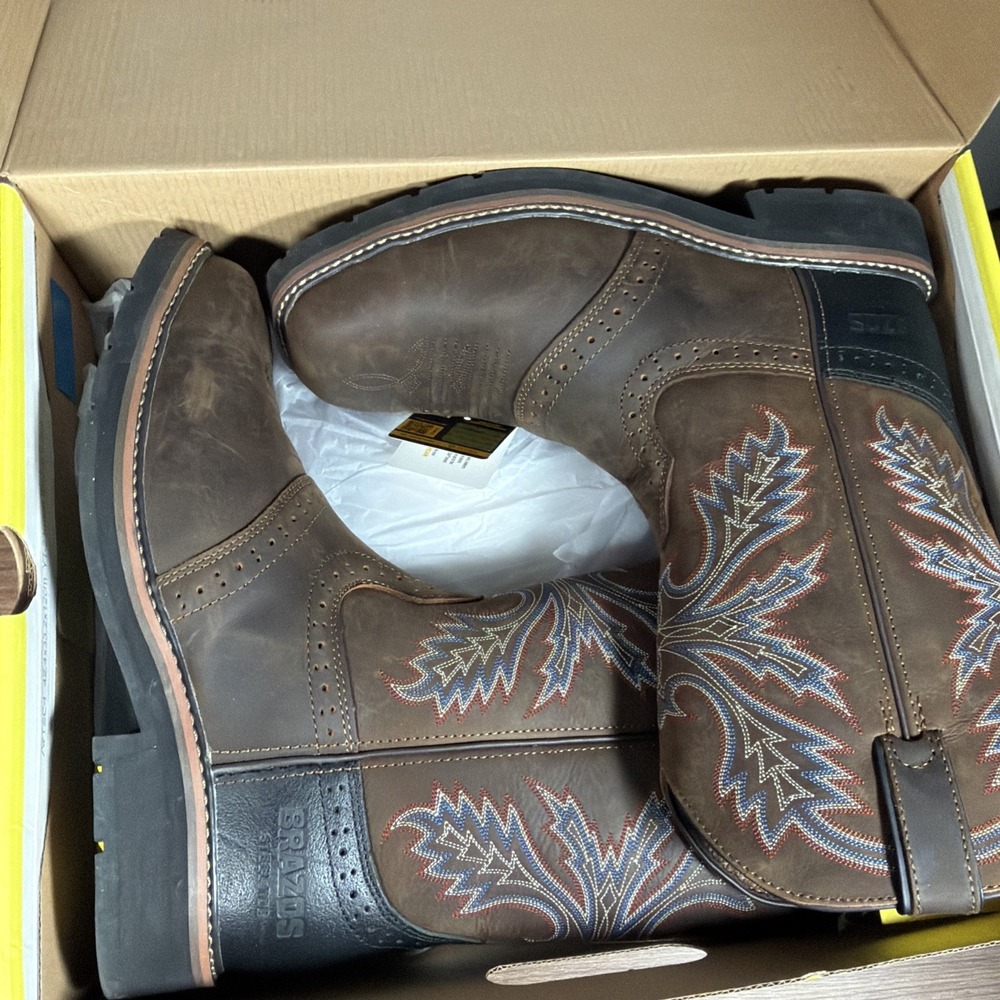 Brazos Men's Bandero 2.0 NST 10" Pull-on Wellington Boots Size 7.5 Med Width